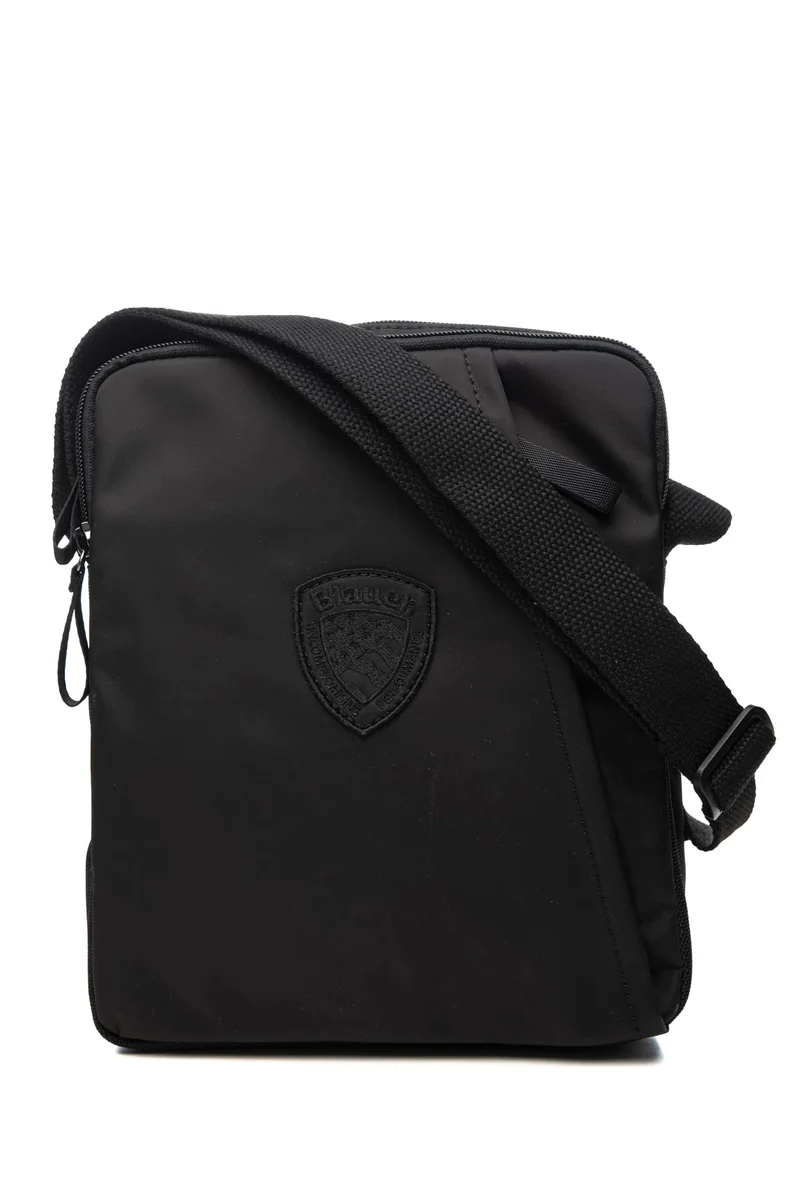 Borsello Blauer Tamso01 Crossbody Da Uomo Nero In Tessuto Di Nylon E Poliestere