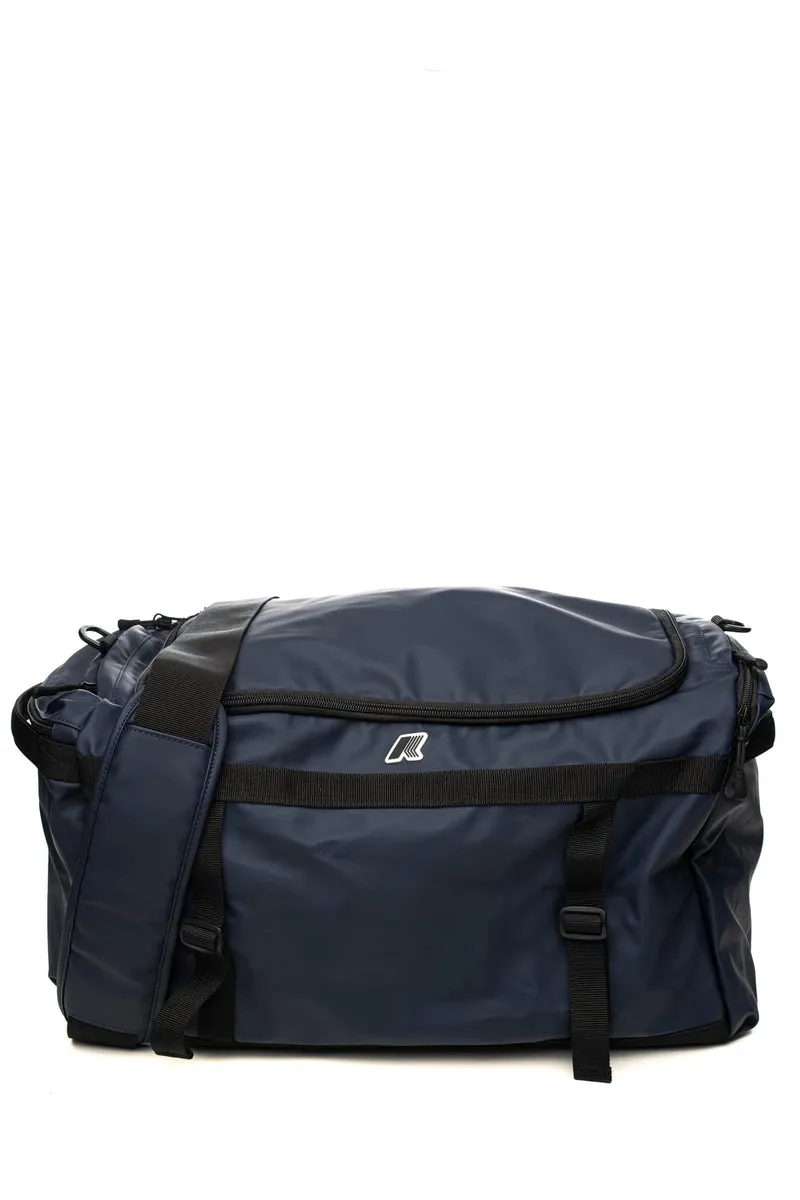Borsone K-Way Vercos Travel Unisex Blu Navy In Poliestere Spalmato