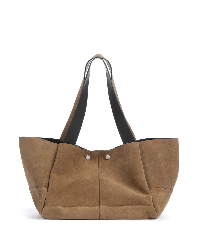 AllSaints Rosalie Borsa shopper warm olive brown