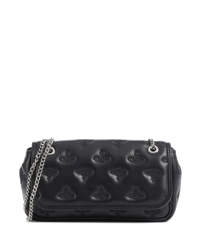 Vivienne Westwood Chain Multi Orb Soft Borsa a spalla black