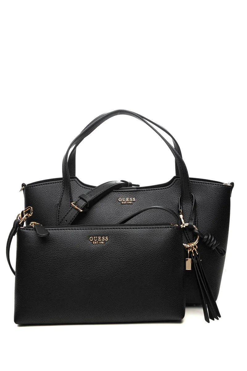 Borsa Guess Melody 2 In 1 M Da Donna Nera In Poliuretano