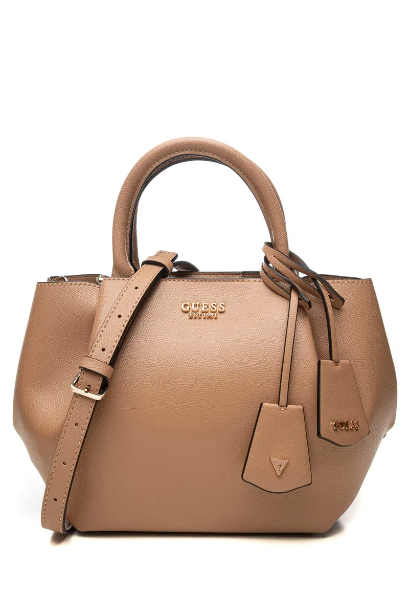 Borsa Guess Amorette Girlfriend Da Donna Camel In Poliuretano