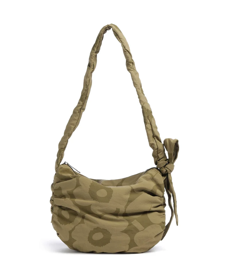 Marimekko Utu M Unikko Borsa a spalla olive green/khaki green