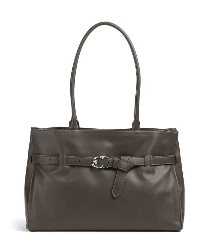 Coccinelle Sabine Soft Borsa shopper fango