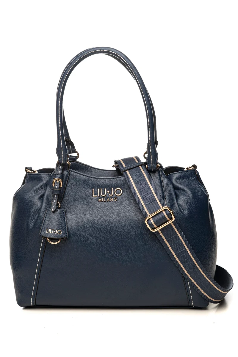 Borsa Liu Jo Trepida St L Da Donna Blu Navy In Poliuretano