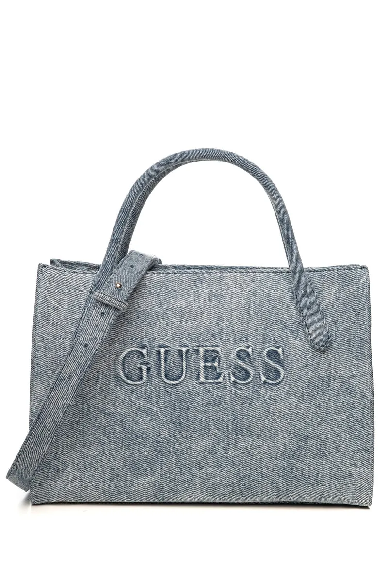 Borsa Guess Jodi Tt Da Donna Denim Light Blu In Denim