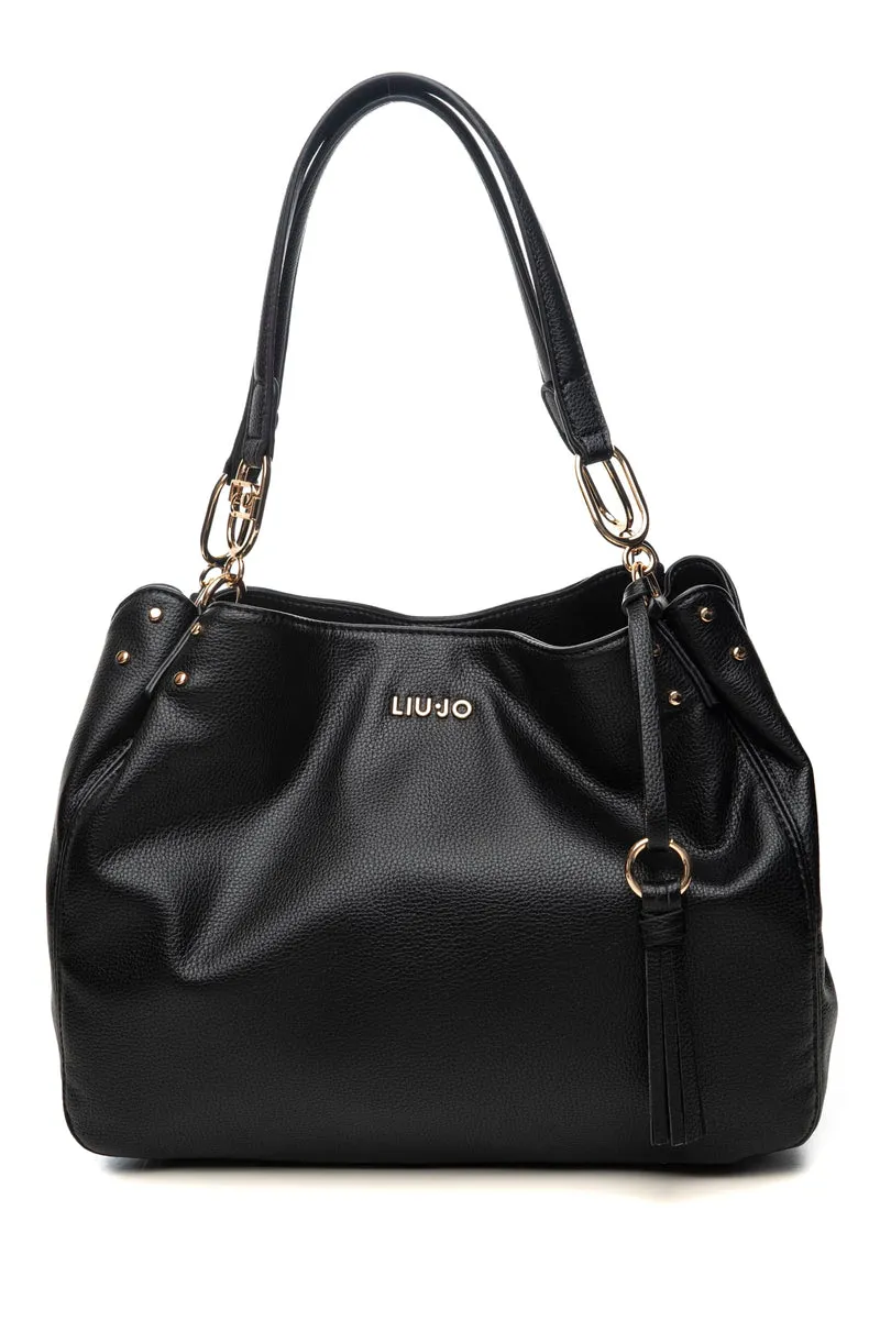 Borsa Liu Jo Cirry St M Da Donna Nera In Poliuretano