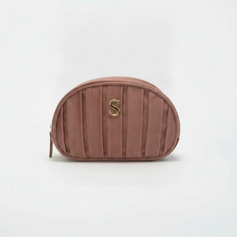 Necessaire in velluto con lettera - Var 7