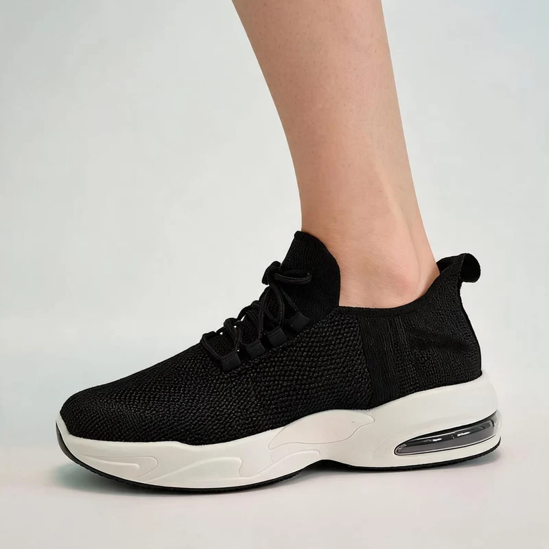 Sneakers running da in tessuto tecnico - Nero