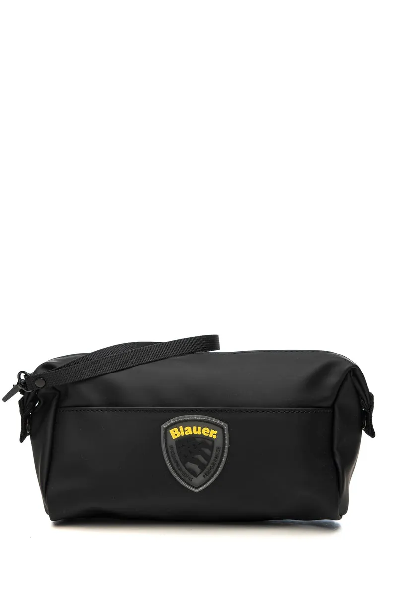 Pochette Blauer Sham01 Beauty Case Da Uomo Nero In Poliuretano