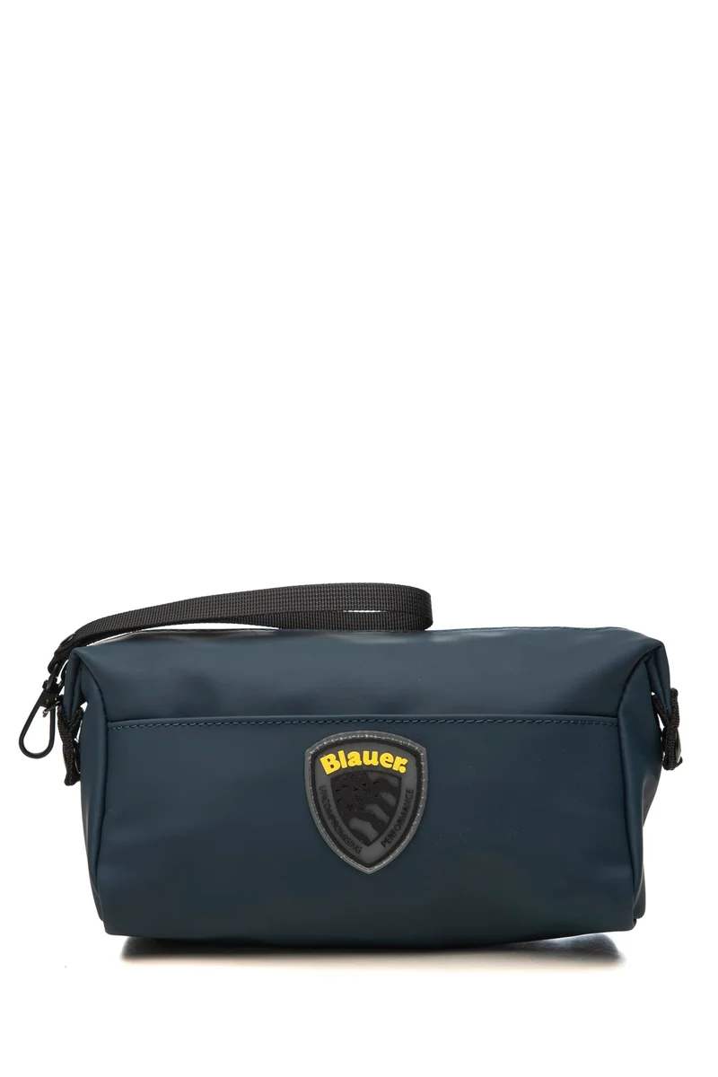 Pochette Blauer Sham01 Beauty Case Da Uomo Blu Navy In Poliuretano
