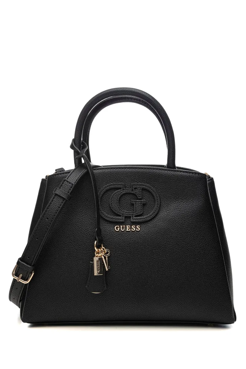 Borsa Guess Isola 3 Comp Stc Da Donna Nera In Poliuretano
