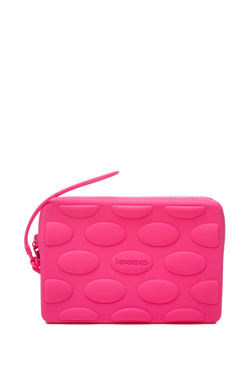 Pochette Necessaire Havaianas Mini Bag Candy Pop Da Donna Rosa Fuxia In Silicone