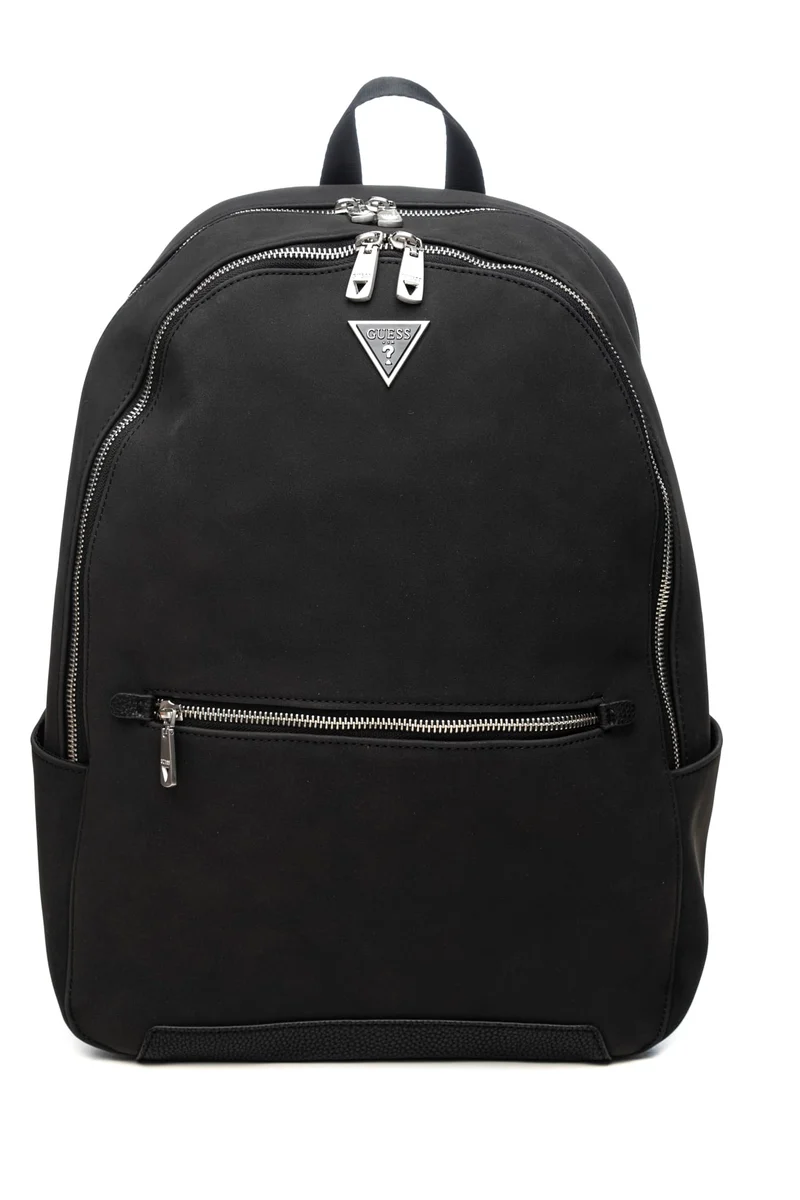 Zaino Guess Torino Backpack Da Uomo Nero In Poliuretano