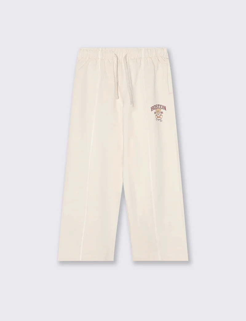 Pantafitness Jogger in Cotone per Bambina - Beige