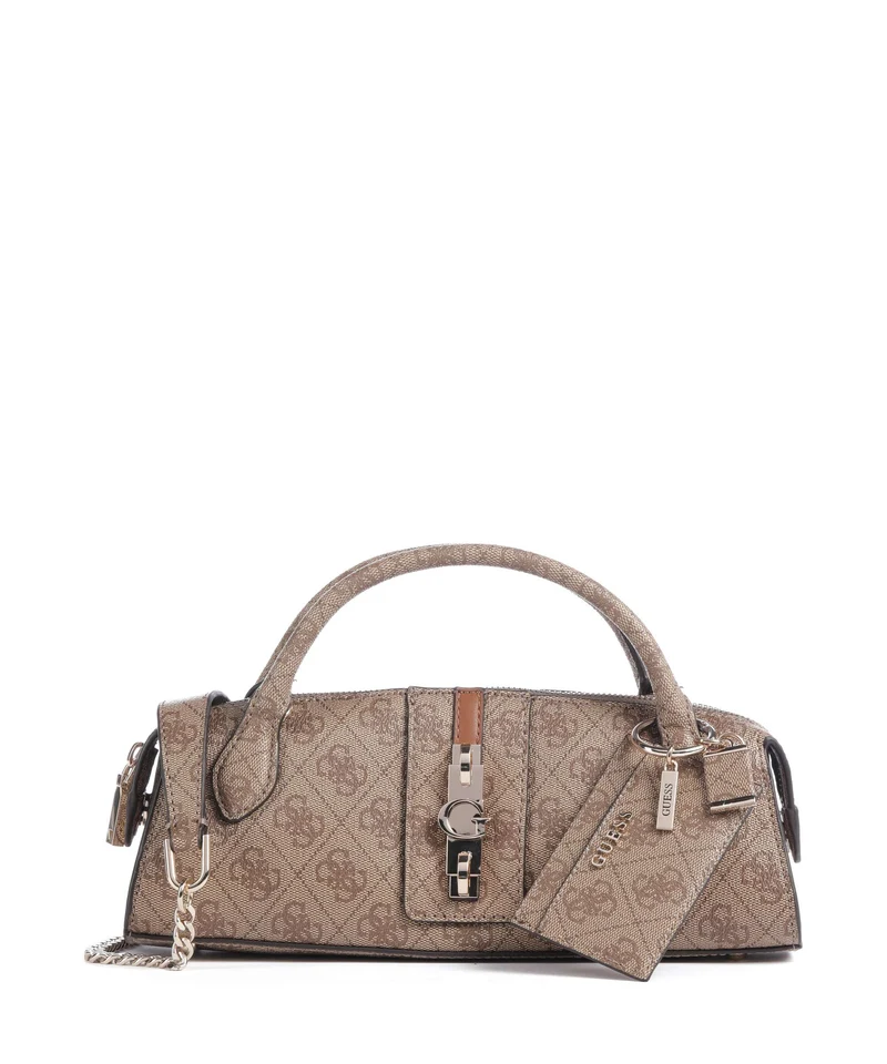 Guess Yvonne Logo Mini Borsa a mano latte logo