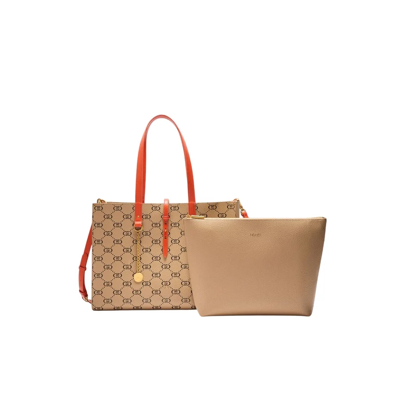 Tote bag grande da donna con logo monogram