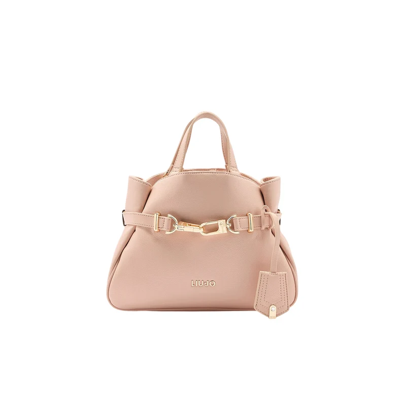 Borsa media Rosa da Donna con moschettone davanti