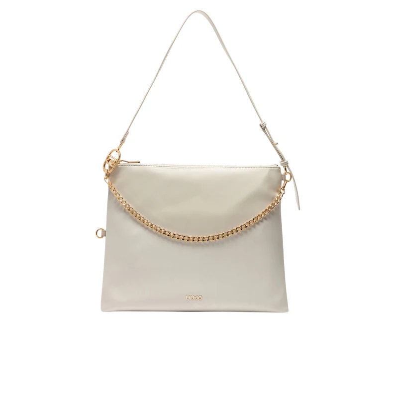 Borsa Hobo Media da Donna con manico regolabile Bianco