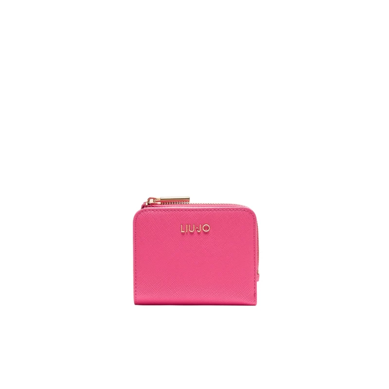Portacarte da Donna con zip fucsia