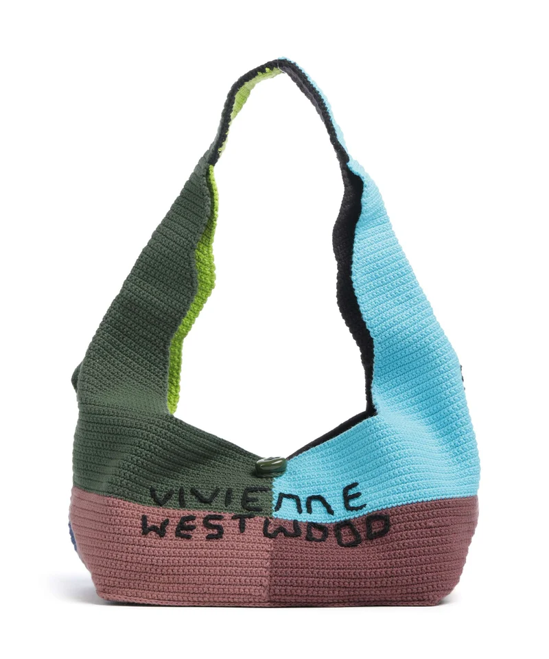 Vivienne Westwood Ellie Crochet Borsa hobo multi patchwork
