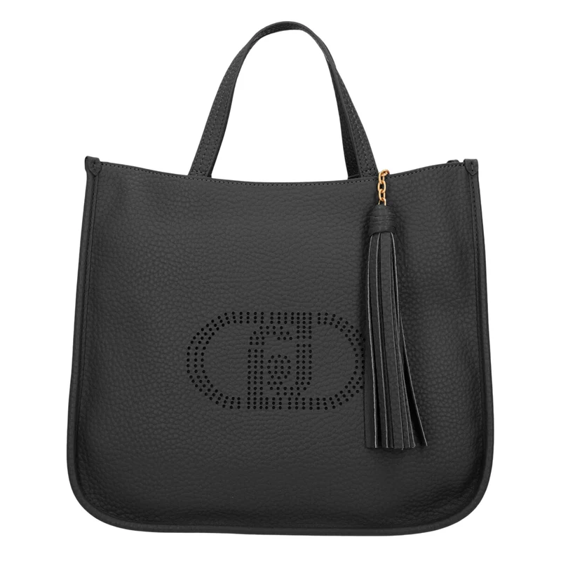 Borsa Tote Donna con Logo Traforato