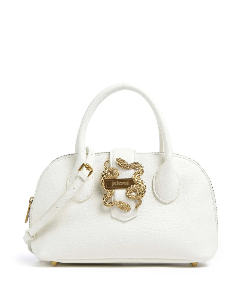 Just Cavalli Iconic Snakes Braided Borsa a mano pristine