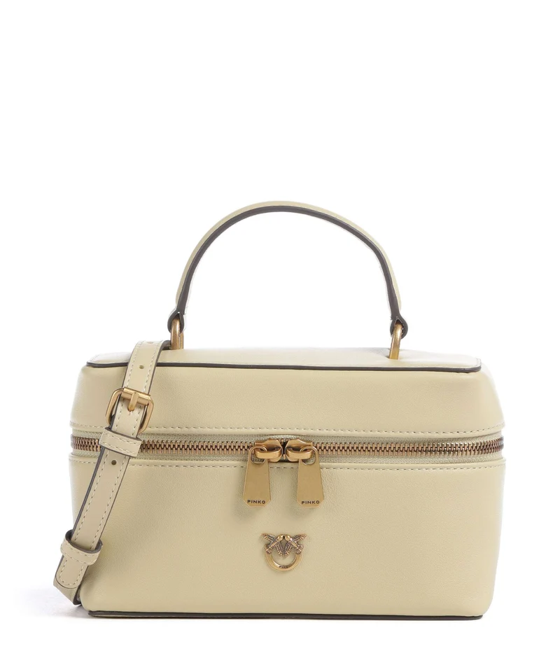 Pinko Vanity Mini Borsa a tracolla giallo vaniglia/antique gold