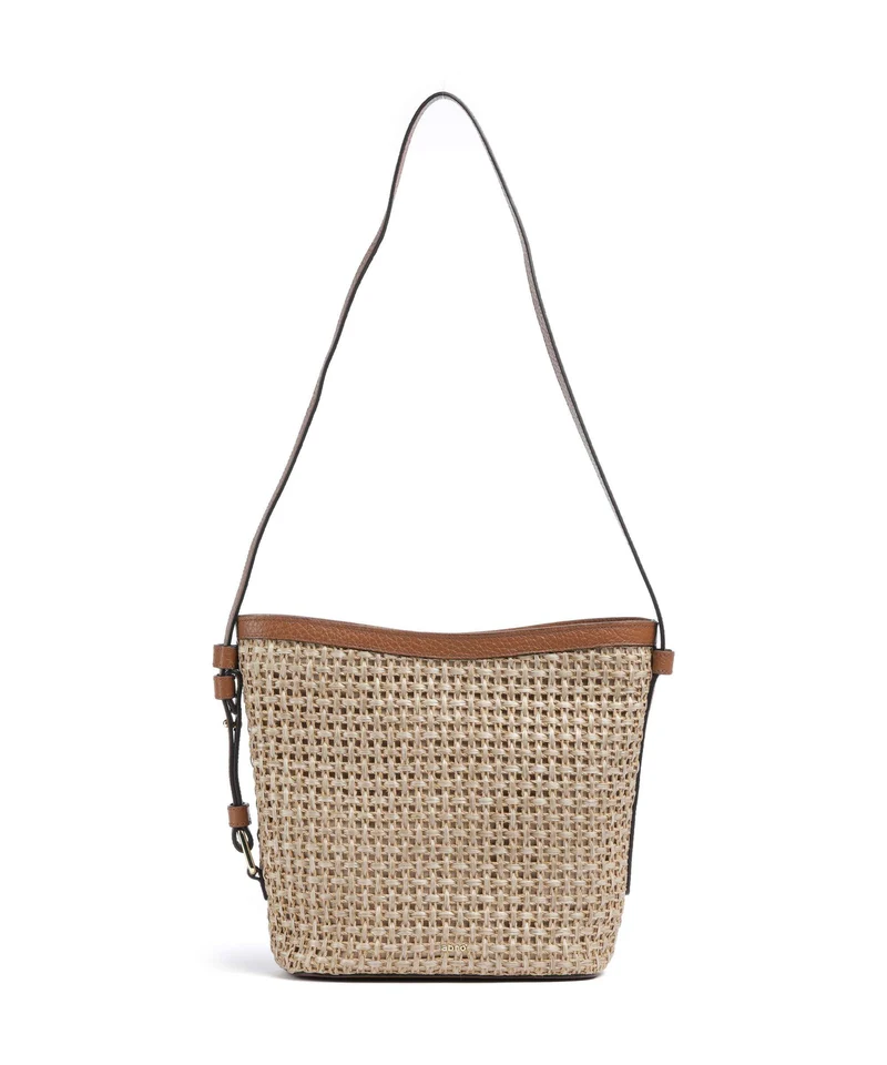 Abro Raffia Cordino Cosmo Borsa a tracolla caramel/cognac