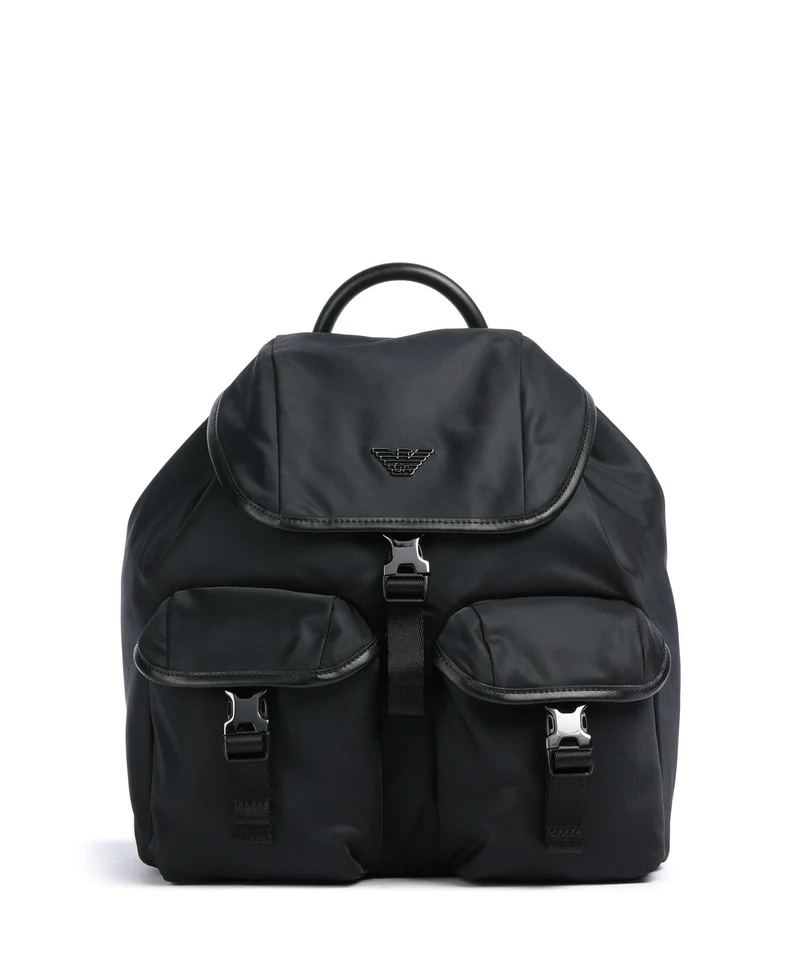 Emporio Armani Recycled Nylon Zaino black beauty