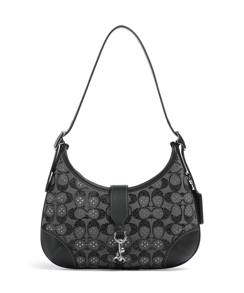 Coach The Coach Originals Hamptons Crystal Signature Borsa a spalla black