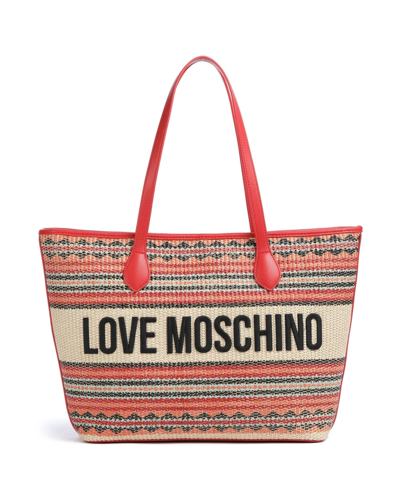 Love Moschino Sunset Stripes Borsa shopper multicolour/red