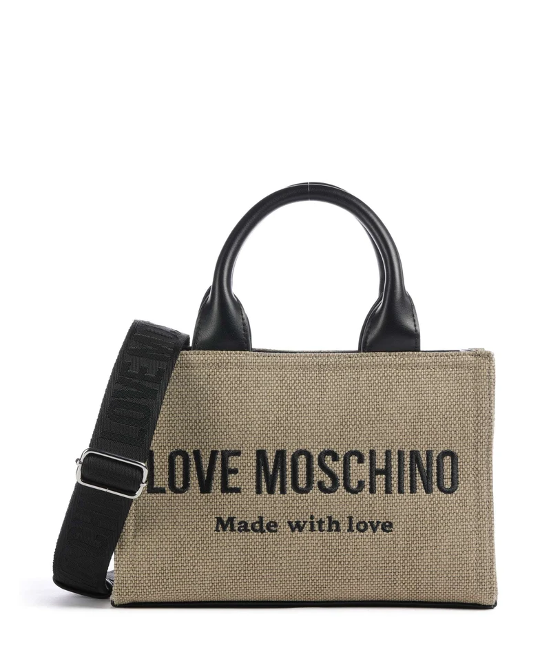 Love Moschino Cargo Canvas Borsa a mano black/gold