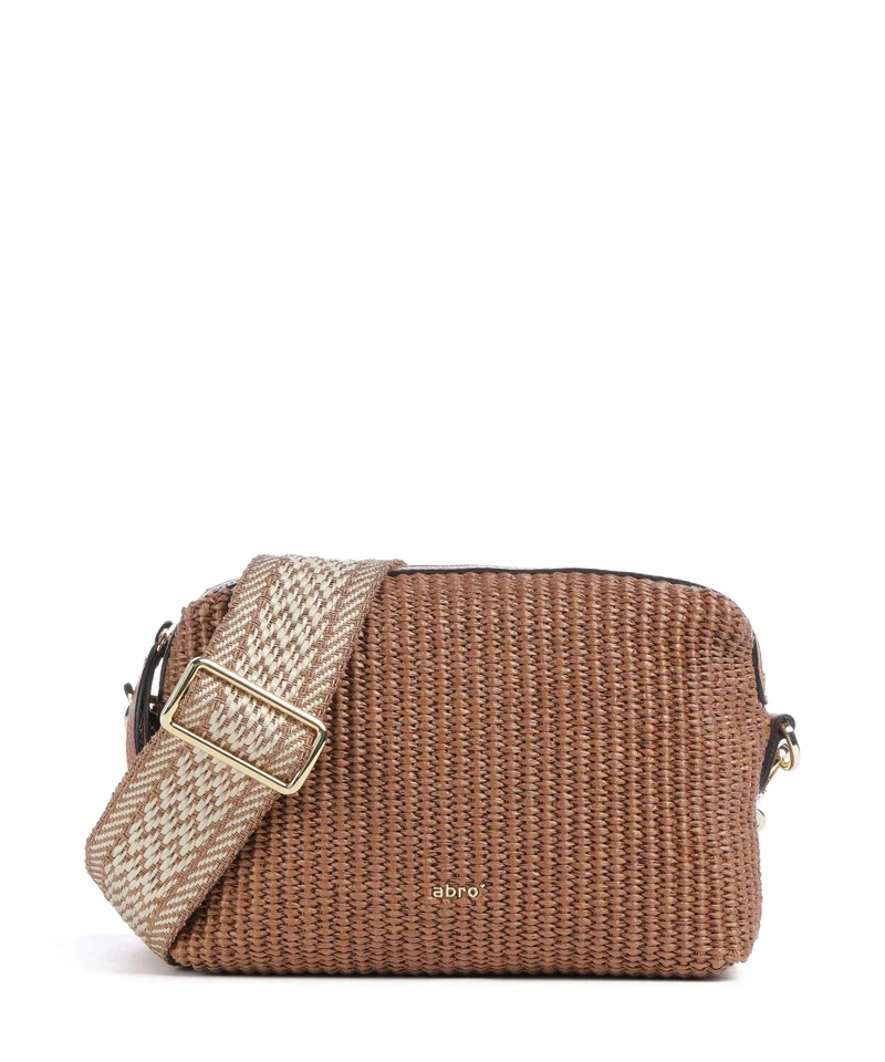 Abro Raffia Kaia Borsa a tracolla caramel/cognac