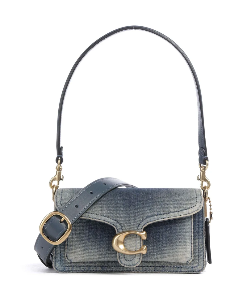 Coach Tabby Loved Denim 20 Borsa a spalla dark indigo