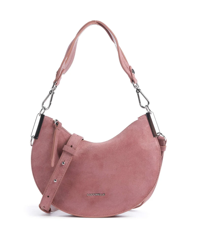 Coccinelle Sunup Suede Borsa a spalla winter rose