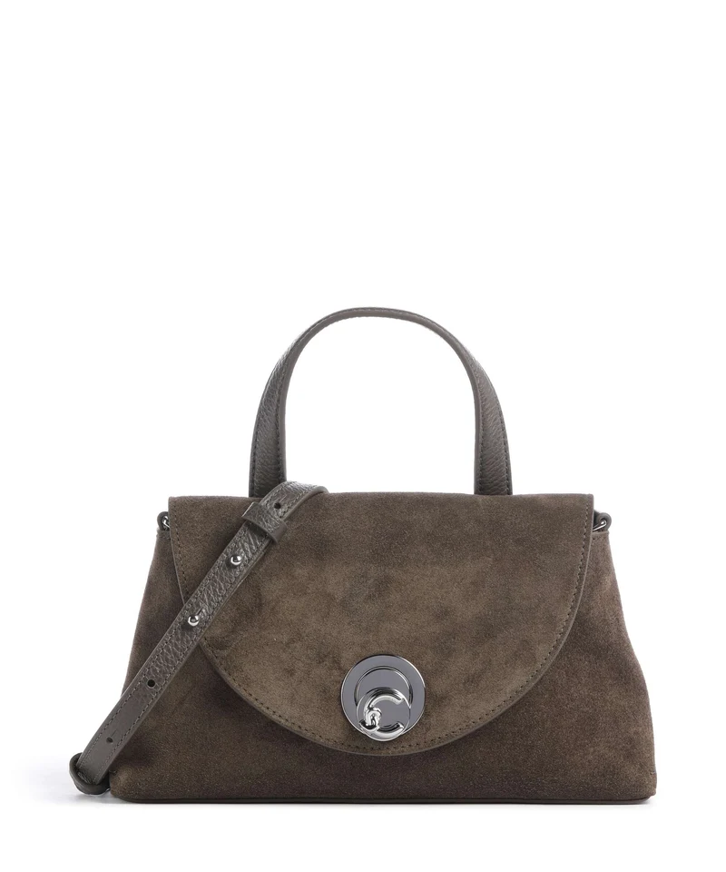 Coccinelle Nikla Suede Borsa a mano fango