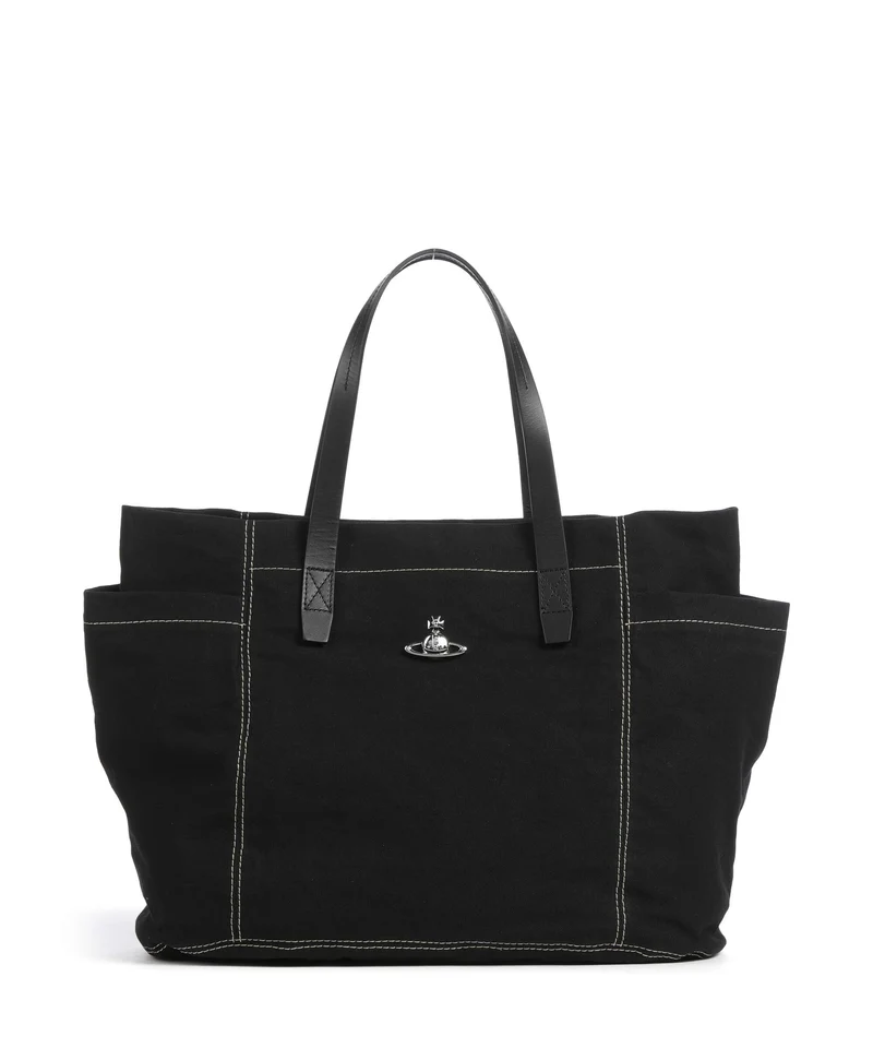 Vivienne Westwood Henry Canvas Medium Borsa shopper black
