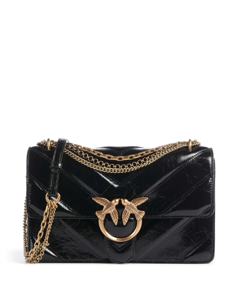 Pinko Love One Classic Borsa a spalla nero/antique gold