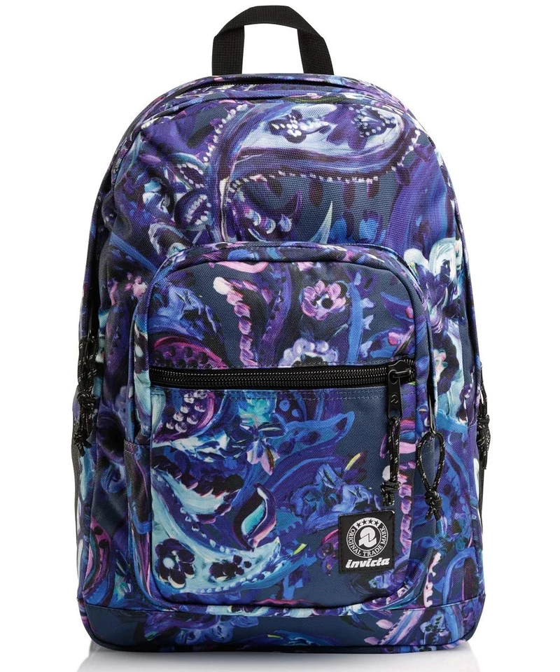 INVICTA Zaino, JELEK, Zaino Doppio Scomparto -Tasca Porta PC, Tasca Porta Borraccia, Zaino Scuola, Viaggio & Tempo Libero, Maxi Capienza 38 LT