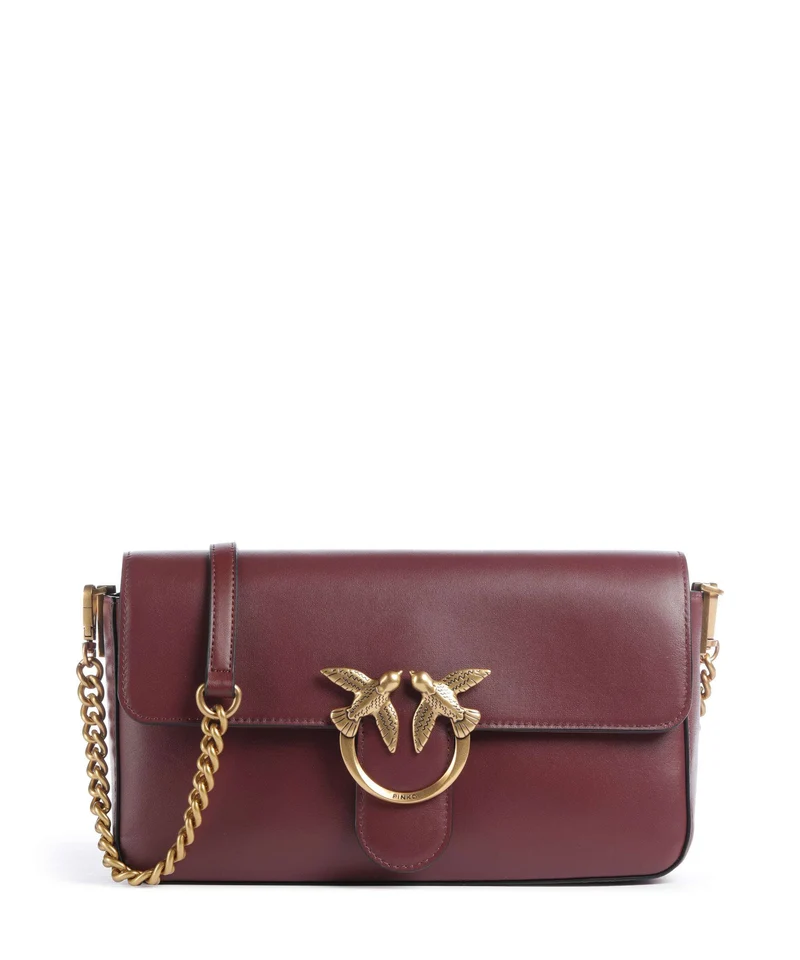 Pinko Love One Classic Slouchy Borsa a tracolla ribes intenso/antique gold