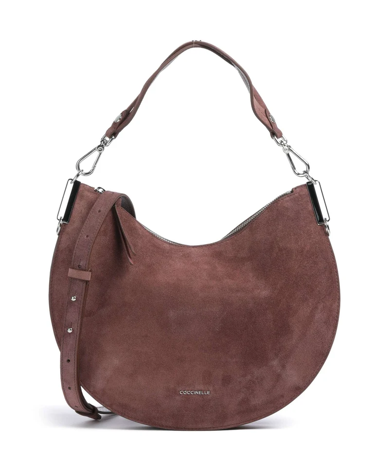 Coccinelle Sunup Suede Borsa hobo berry