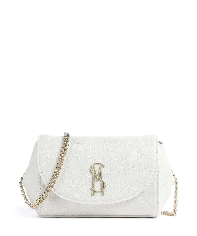 Steve Madden BNYLAH Borsa a tracolla white/gold