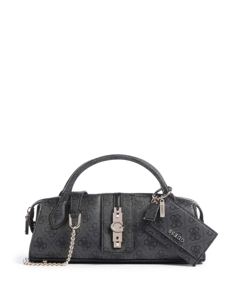 Guess Yvonne Logo Mini Borsa a mano coal logo