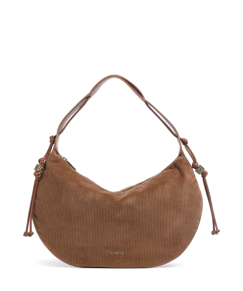 Coccinelle Thess Corduroy Borsa hobo cognac