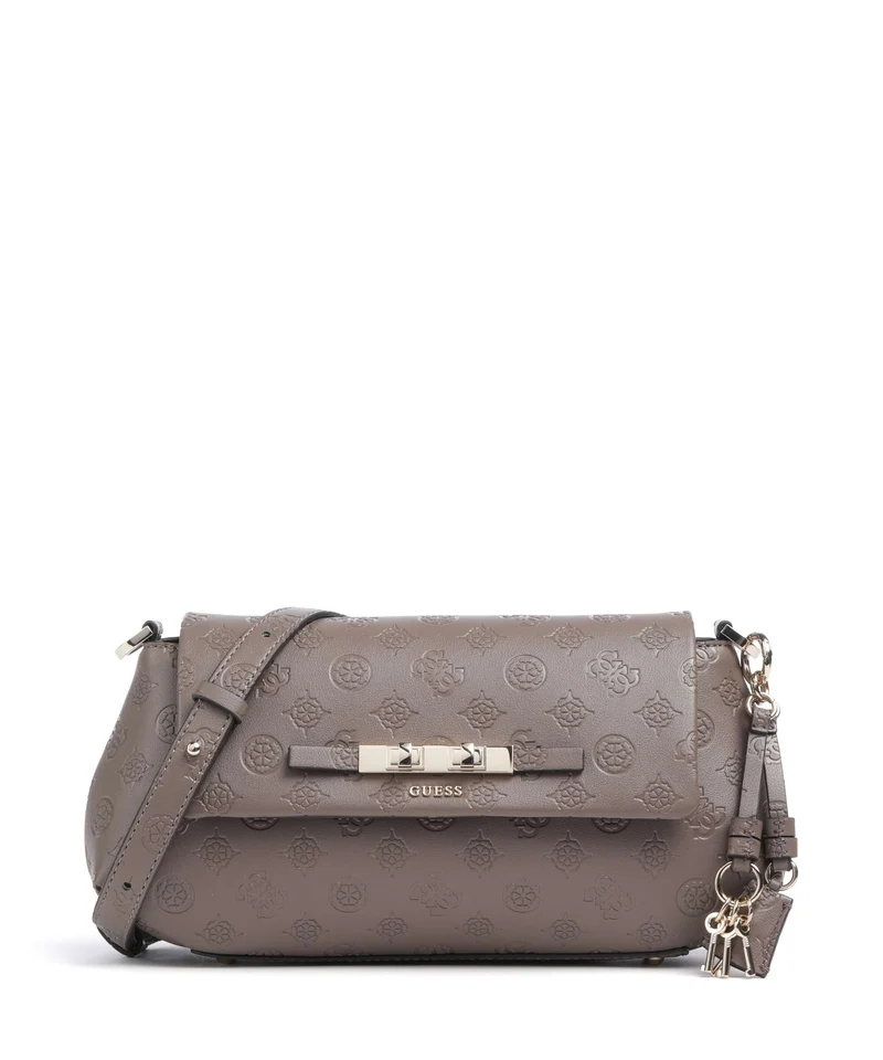 Guess Carmella Borsa a tracolla taupe logo