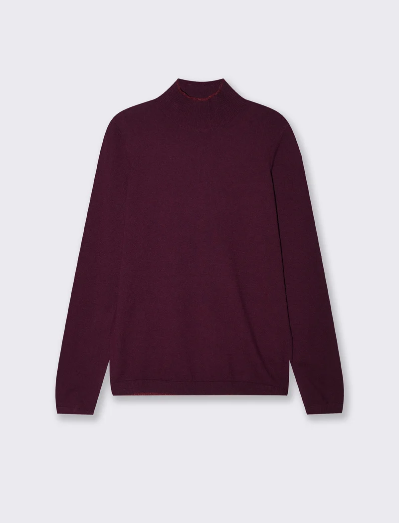 Maglia mezzocollo - Bordeaux