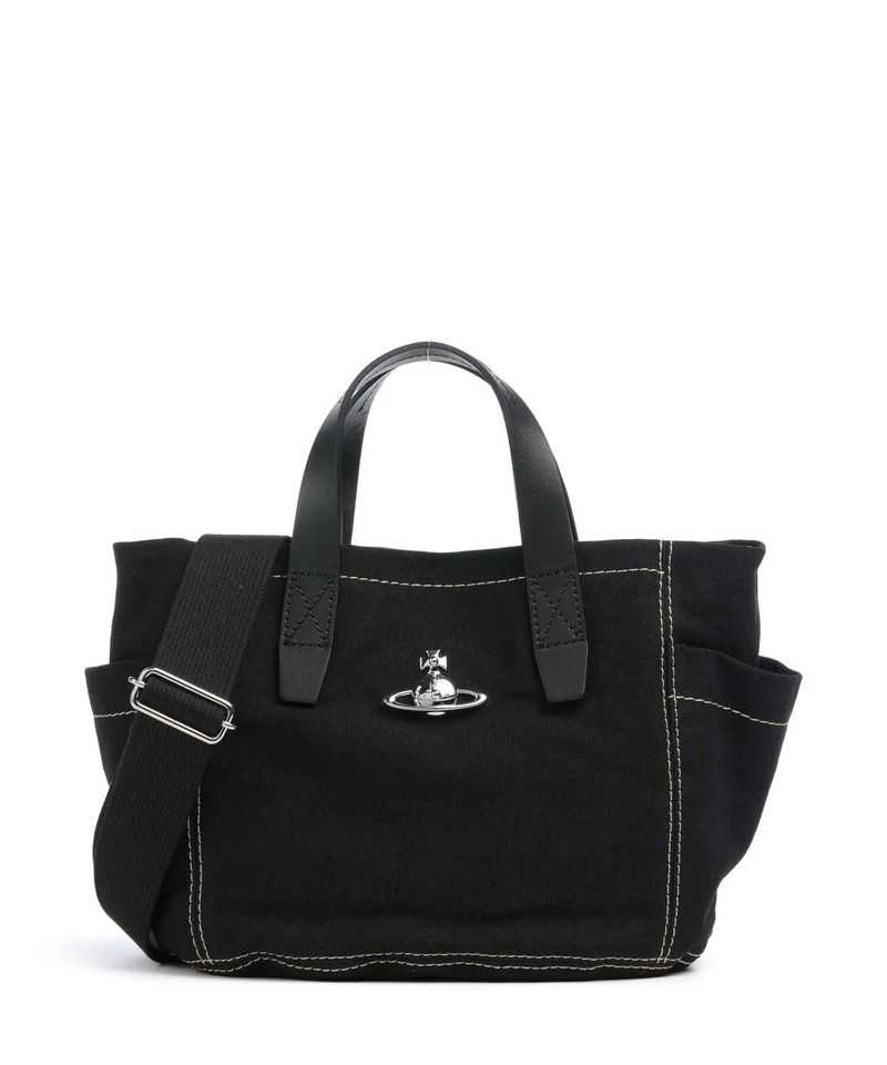 Vivienne Westwood Henry Canvas Small Borsa a mano black