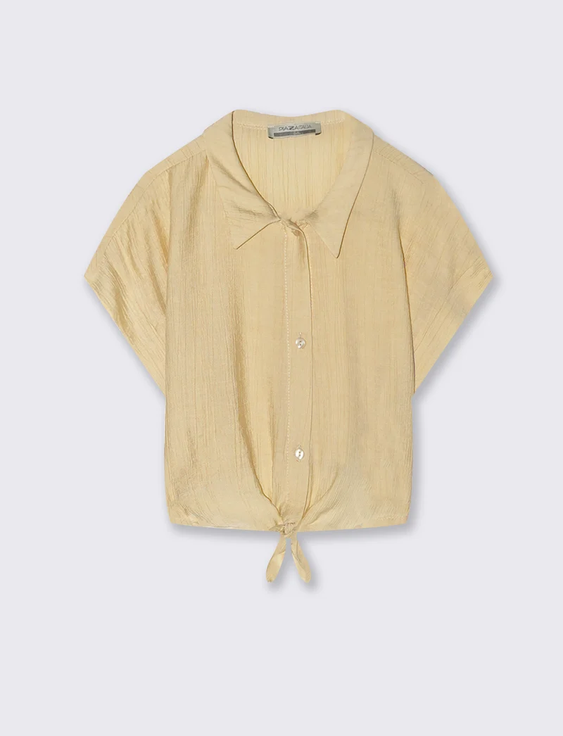 Camicia con nodo - Giallo