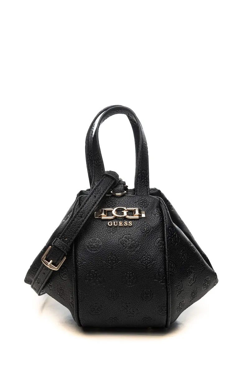 Borsa Guess Anise Top Cnv Da Donna Nera In Poliuretano